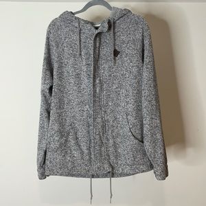 Vans mens gray zip hoodie size S